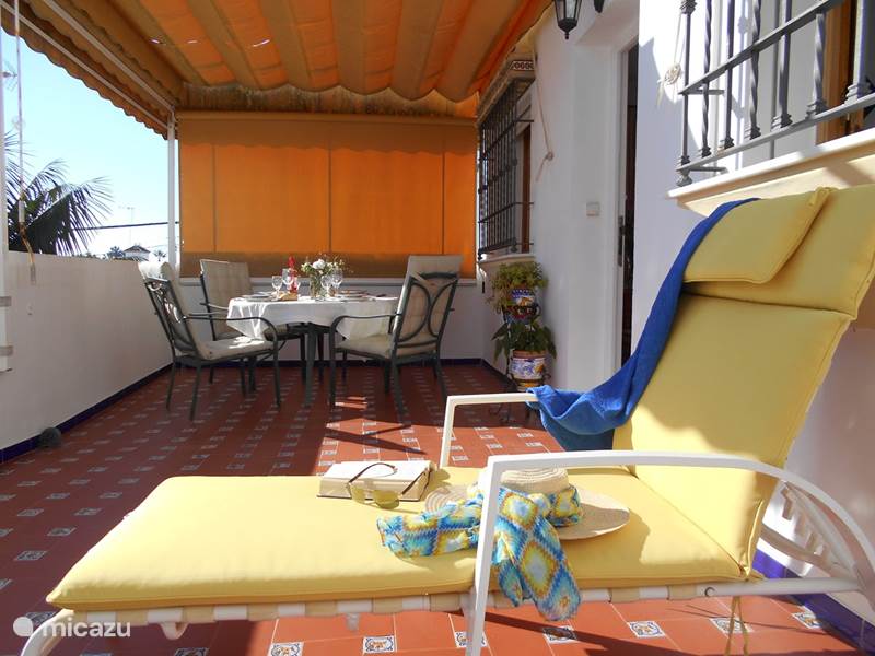 Vakantiehuis Spanje, Costa de la Luz, Chipiona Penthouse Caracola appartement. Airconditioning