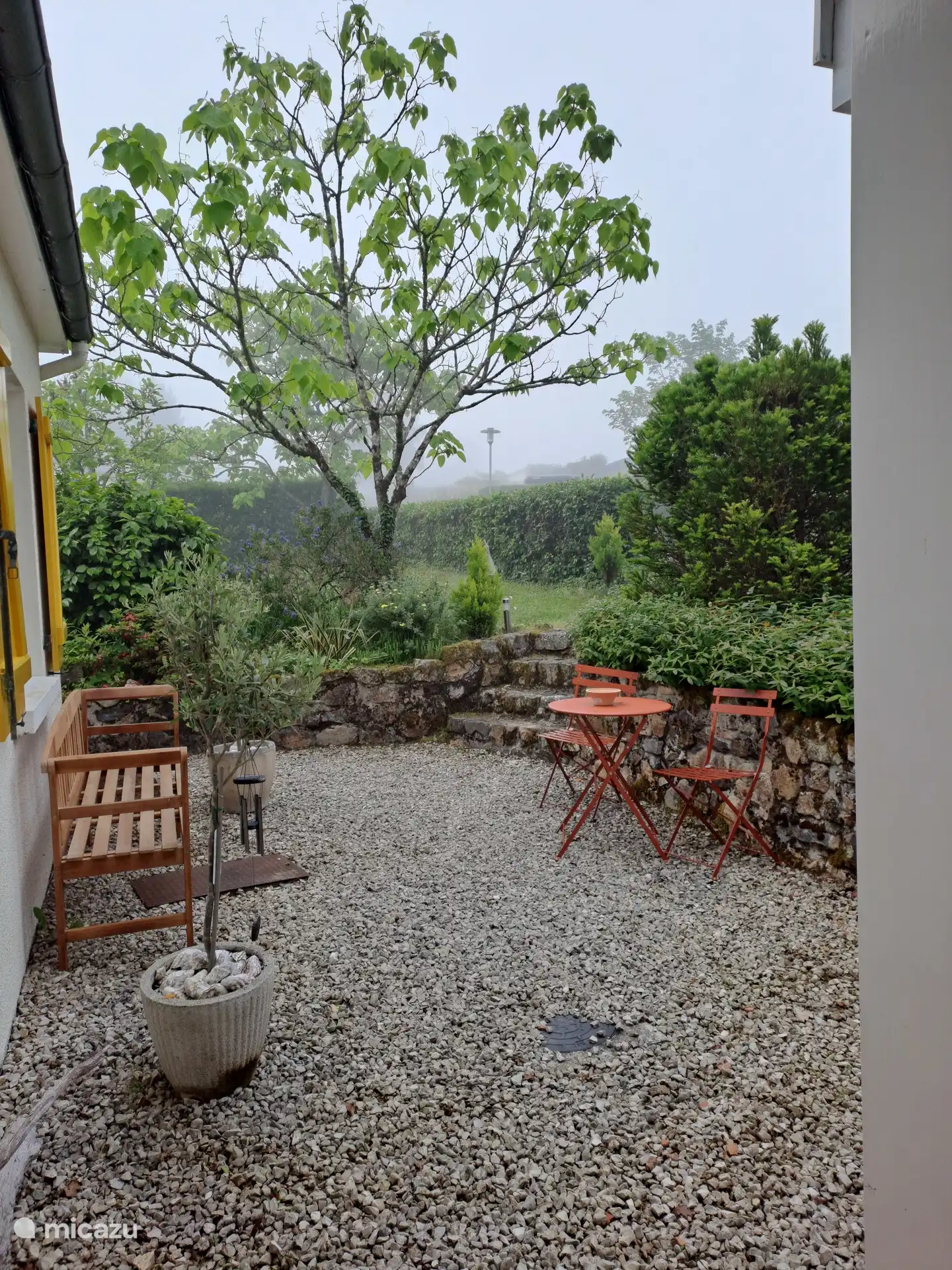 Sitz an der Haustür