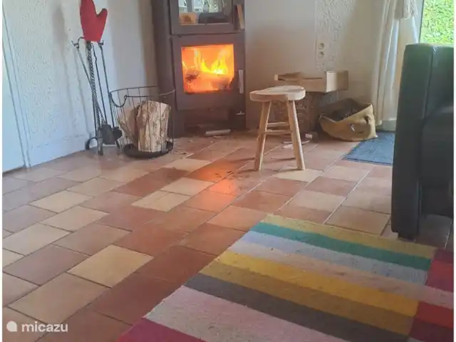 Accueil familial indépendant avec chien accepté | France, Charente, Écuras - maison de vacances Poêle à bois écologique avec four