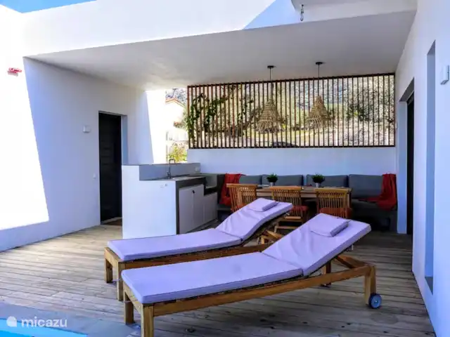 Villa Karma | Grèce, Grèce centrale, Paleros - villa Patio avec transats rembourrés en teck