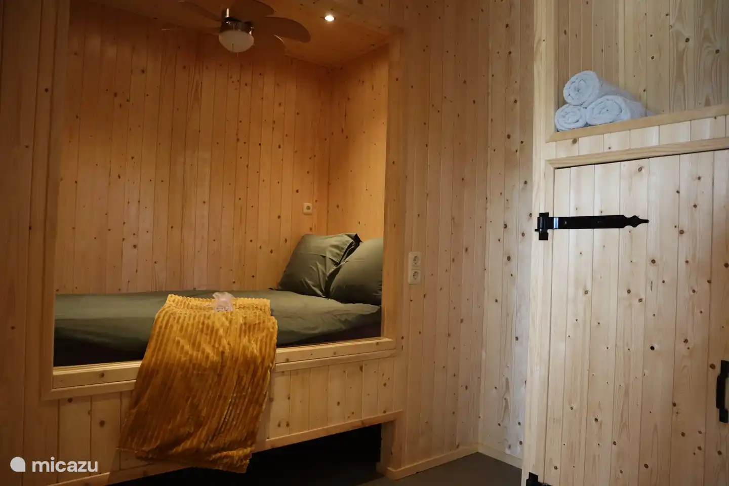 Bedroom with box bed