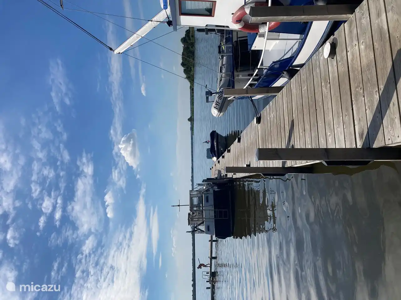 The lake a few tens of meters further on.