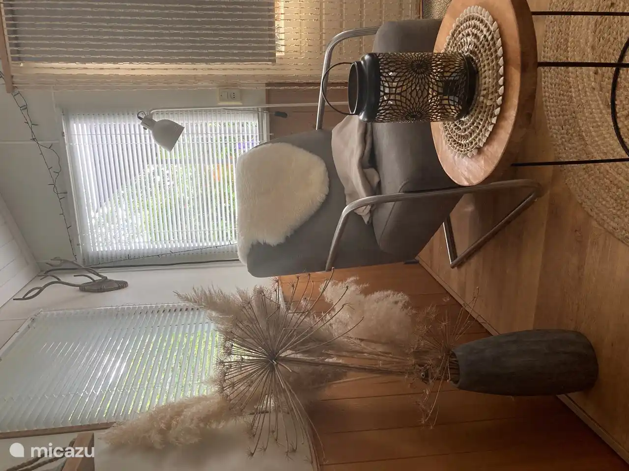 The armchair in the living room.