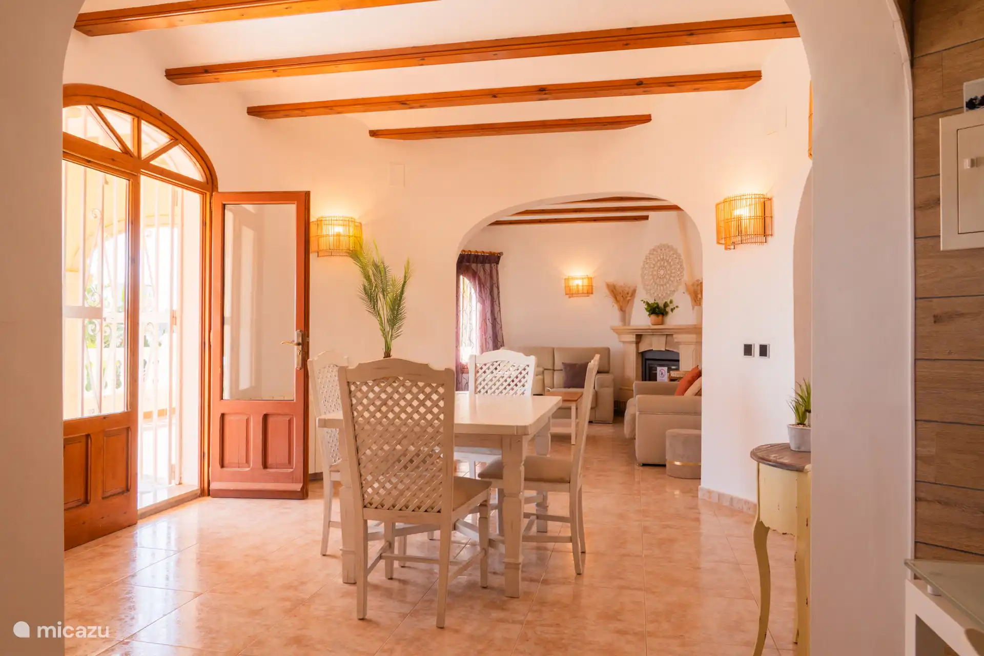 Reception area with TV area at the back