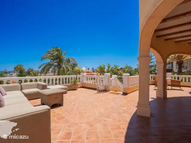 Villa Marguerite | Espagne, Costa Blanca, Calpe - villa Coin salon terrasse à l’étage au bord de la piscine