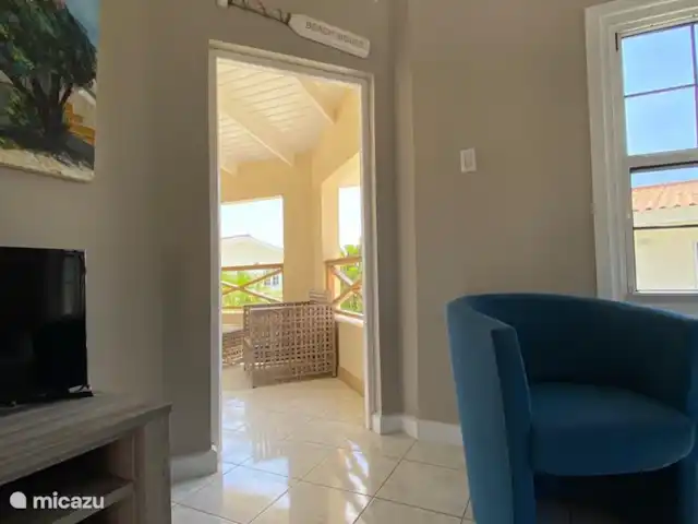 Location de Vacances Curaçao, Banda Ariba (est), Santa Catharina, bungalow - Casa Pura Vida Porte arrière du porche.