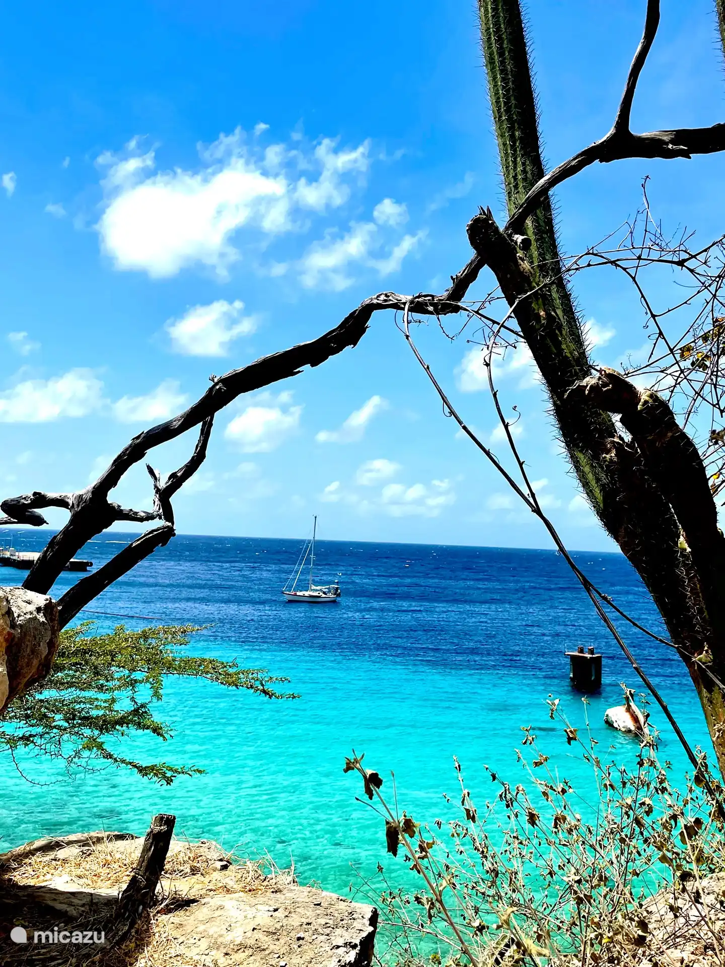 Blick von Fort Beekenburg, fünfzehn Minuten vom Resort entfernt. 