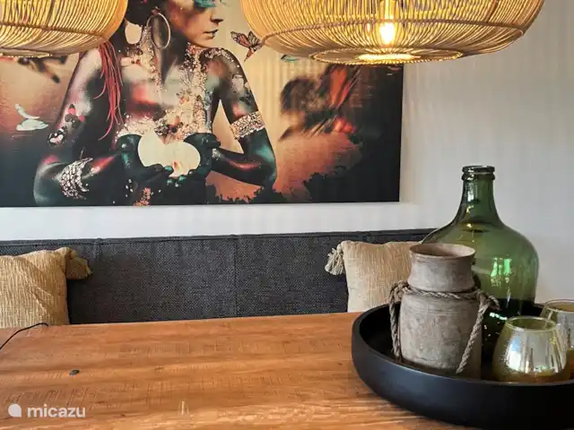 Casa Villares huren in Spanje, Costa del Sol, Marbella - geschakelde woning Eettafel binnen.