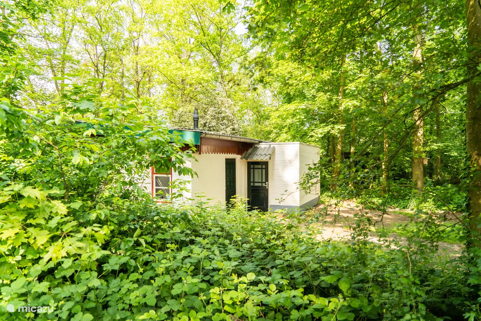 Naturisme, Pays-Bas, Limbourg, Reuver, maison de vacances Chalet forestier