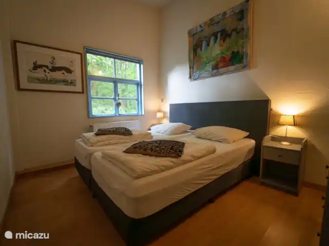 Cabaña en el bosque en Países Bajos, Limburgo, Reuver - casa vacacional dormitorio