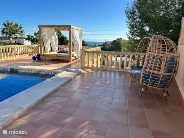 Casa Moon Benissa huren in Spanje, Costa Blanca, Benissa - villa Zeezicht vanaf het zwembadterras