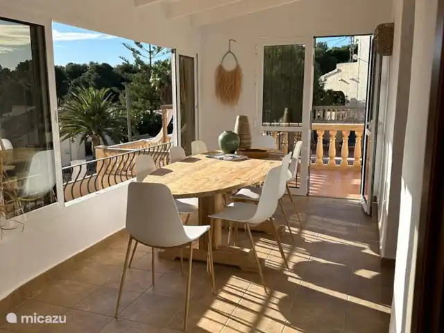 Casa Moon Benissa huren in Spanje, Costa Blanca, Benissa - villa Eettafel in de ruime serre
