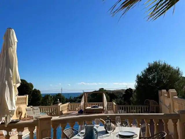 Casa Moon Benissa huren in Spanje, Costa Blanca, Benissa - villa Heerlijk buiten eten met zeezicht