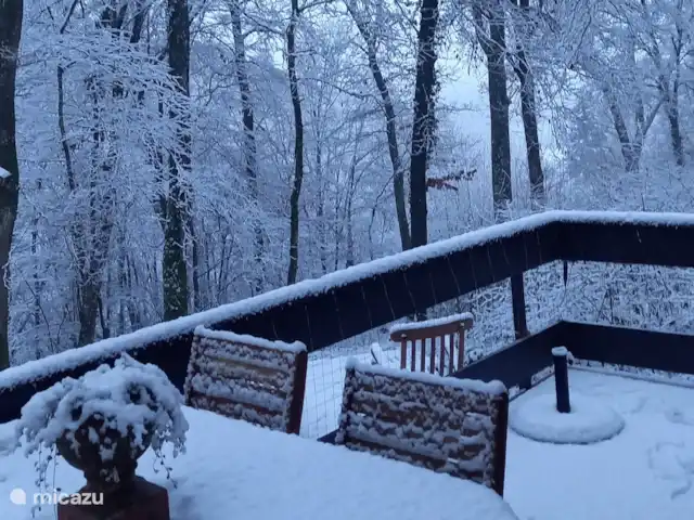 Location de Vacances Belgique, Ardennes, Durbuy, maison de vacances - Maison Tronchiennes Un dimanche matin de janvier. Surprise tout autour ! Parce que la veille, pas un flocon de neige.