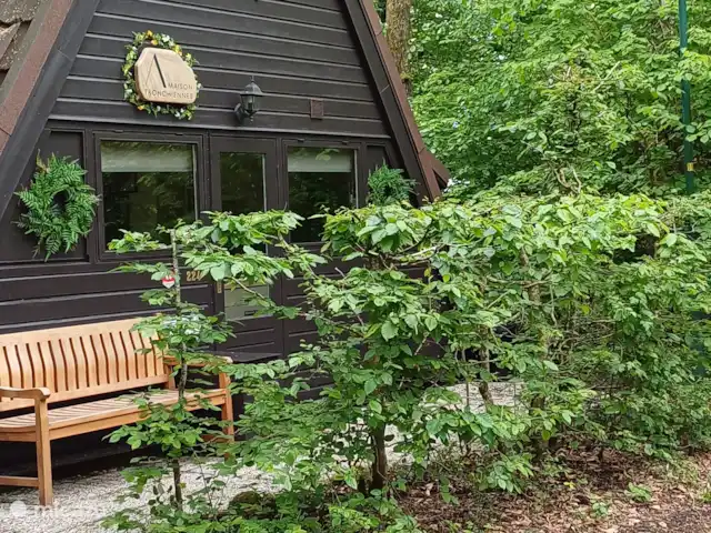 Location de Vacances Belgique, Ardennes, Durbuy, maison de vacances - Maison Tronchiennes L’avant du chalet.