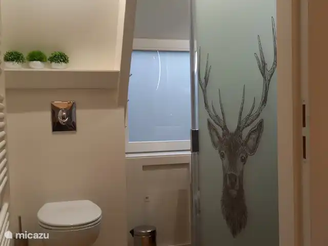 Location de Vacances Belgique, Ardennes, Durbuy, maison de vacances - Maison Tronchiennes La salle d’eau rénovée.
Des serviettes de bain doivent être apportées mais peuvent également être louées à la réception si vous le souhaitez. (grande et petite serviette de bain à 6€)