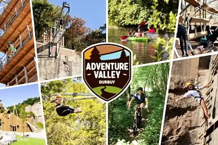 Adventure Valley, Sportbegeisterte kommen hier voll auf ihre Kosten. Dies ist der perfekte Ort für eine großartige Aktivität, sowohl drinnen als auch draußen, mit herausfordernden Attraktionen. Es gibt auch ein Spielparadies für Kinder von 0 bis 4 Jahren, während die Eltern eine schöne Tasse Kaffee trinken können!