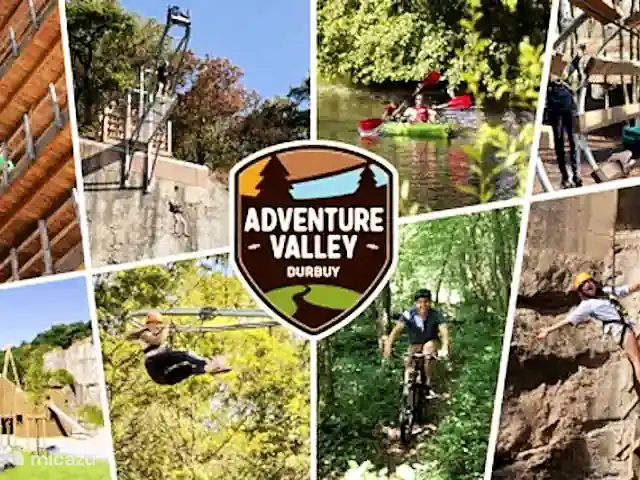 Location de Vacances Belgique, Ardennes, Durbuy, maison de vacances - Maison Tronchiennes Adventure Valley, les amateurs de sport y trouveront leur compte. C’est l’endroit idéal pour une grande activité, à l’intérieur comme à l’extérieur, avec des attractions stimulantes. Il y a aussi un paradis de jeux pour les enfants de 0 à 4 ans, tandis que les parents peuvent prendre une bonne tasse de café !
