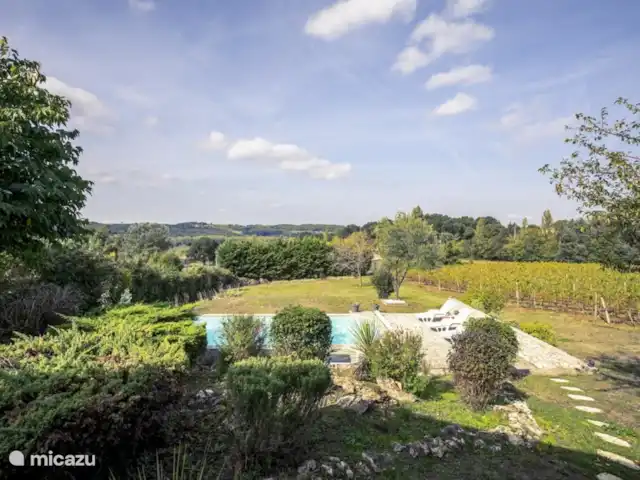 Vignefermé en Francia, Dordoña, Razac-de-Saussignac - casa vacacional Hermosa vista sobre el jardín