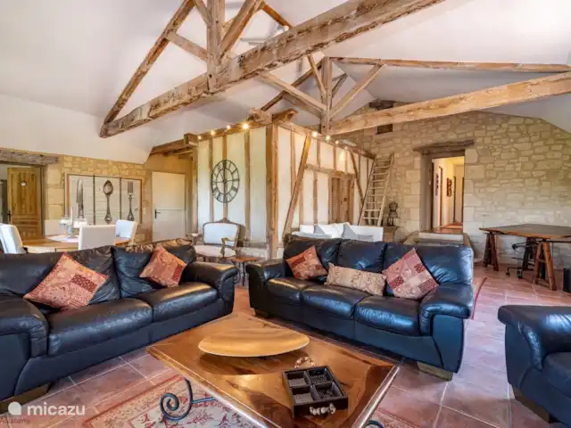 Vignefermé en Francia, Dordoña, Razac-de-Saussignac - casa vacacional La sala de estar