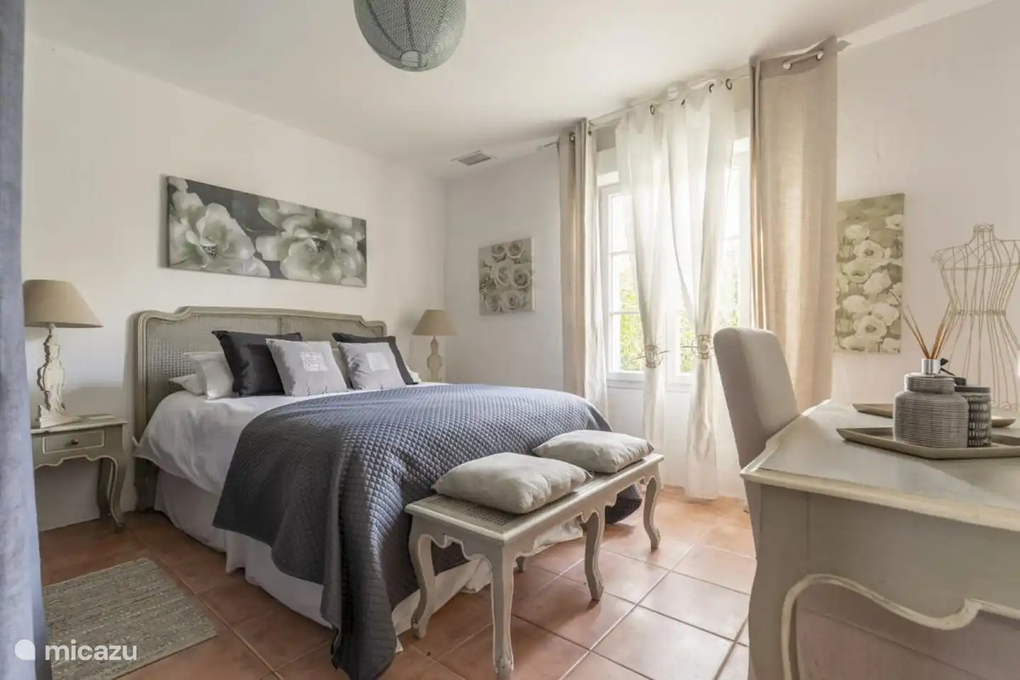 Das Schlafzimmer im Erdgeschoss