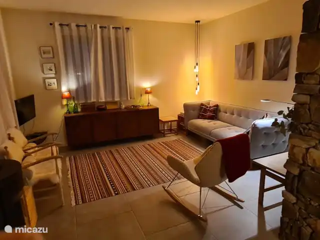 Villa Torba en Italia, Liguria, Dolceacqua - villa En las noches más frías puedes reunirte adentro y encender el fuego.