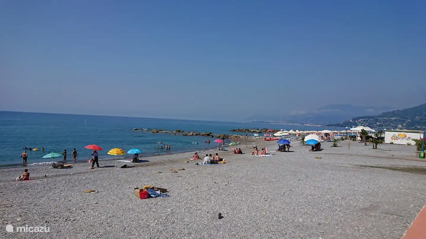 Der Strand von Ventimiglia
