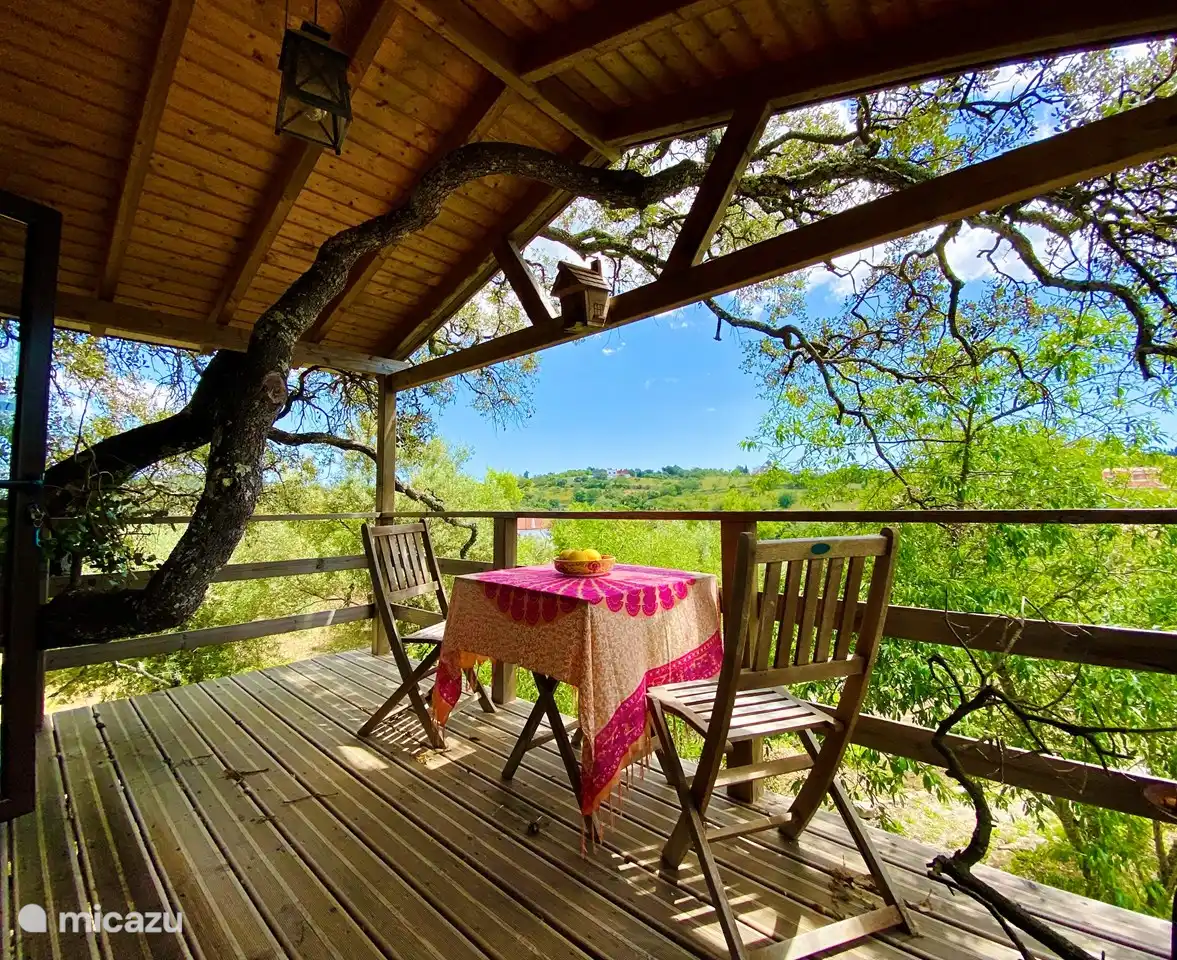 Casa del árbol de madera