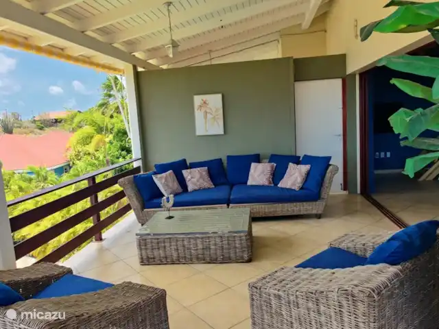 Location de Vacances Curaçao, Banda Ariba (est), Jan Thiel, penthouse - Vue à 360° de l'application Penthouse 6 véranda