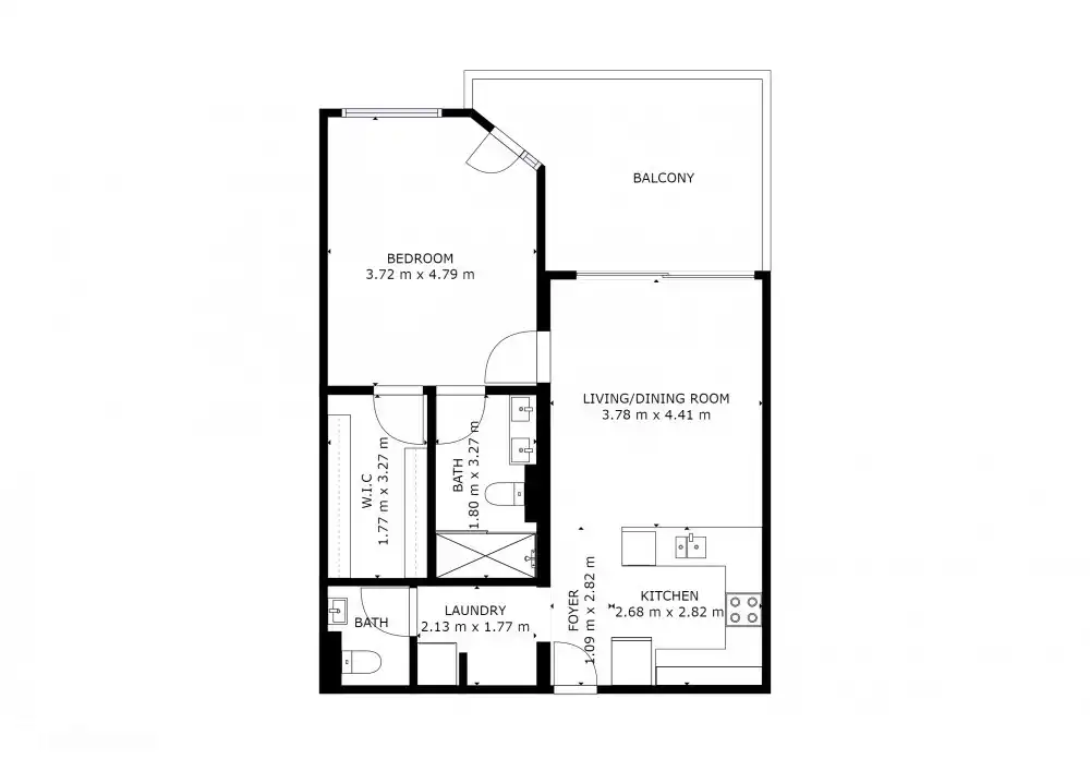 Le plan de l'appartement.