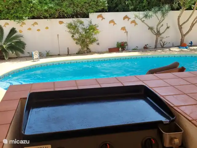 Villa Faisán en España, Costa Blanca, Moraira - villa La plancha en la cocina al aire libre