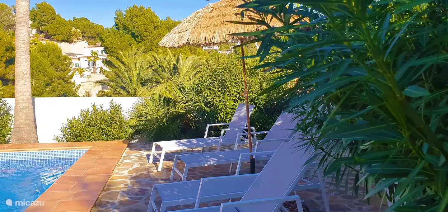 ¡Hay 6 tumbonas para que todos puedan disfrutar del sol!