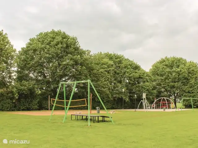Maison de luxe 'De Boskant' | Pays-Bas, Overijssel, Gramsbergen - maison de vacances Pour les plus grands, il y a un court de tennis tout temps, un téléphérique, un terrain de volley-ball et une salle de jeux.