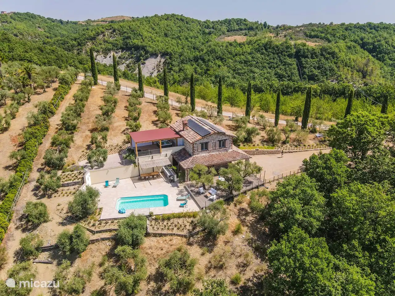 Panoramablick auf das Haus