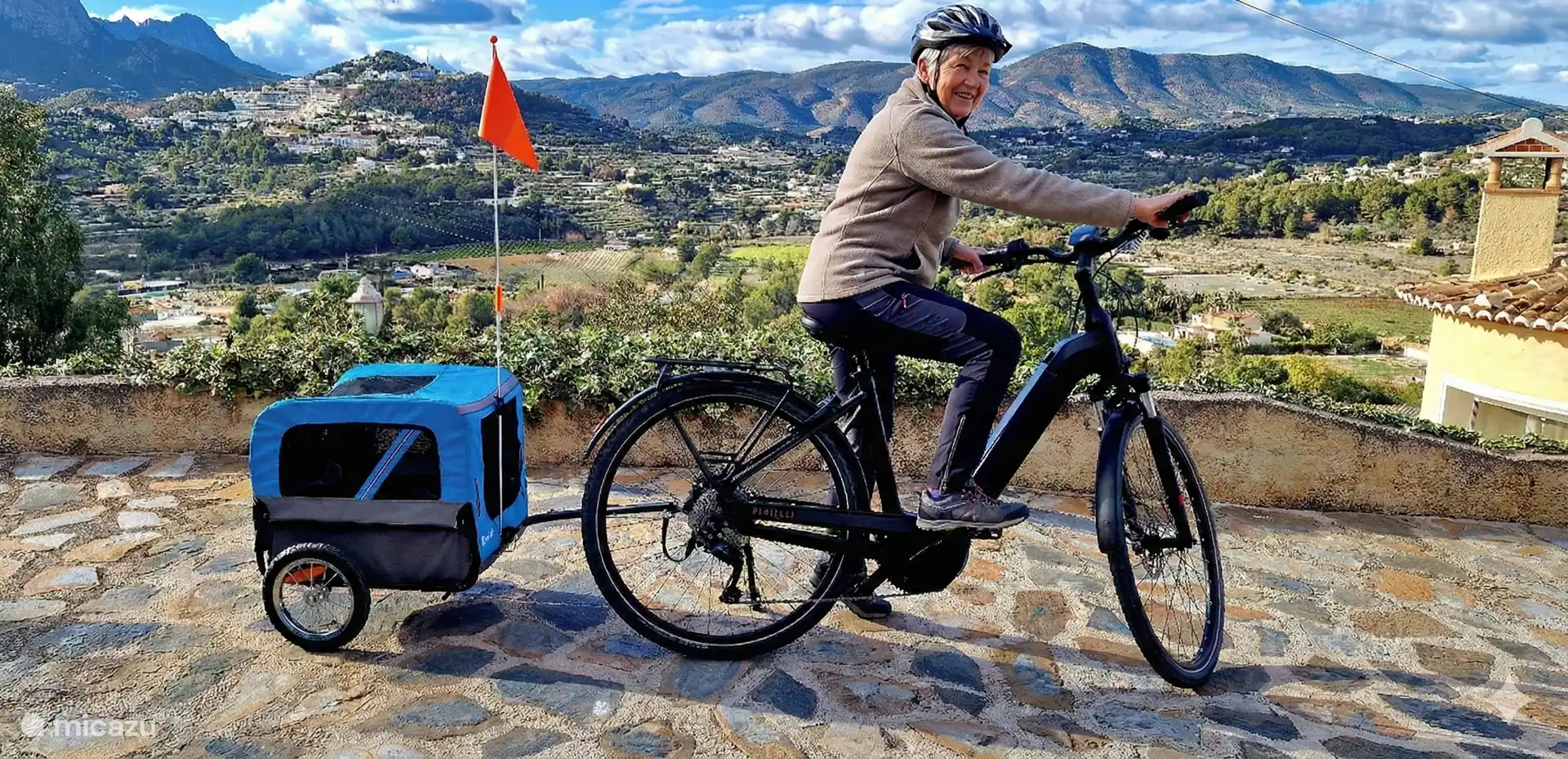 Glückliche Radtouren in der Nähe