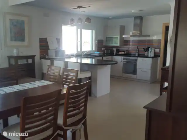Maison Marie | Espagne, Costa Blanca, Moraira - villa Salle à manger, cuisine et salon à aire ouverte