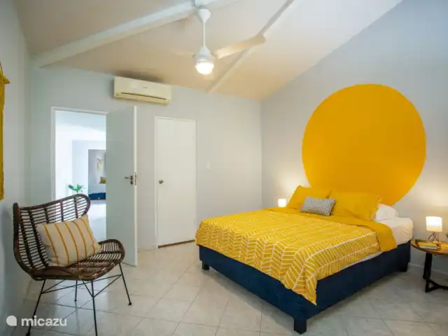 Casa Montebello | Curaçao, Curaçao-Centre, Piscadera - bungalow Chambre à coucher atmosphérique