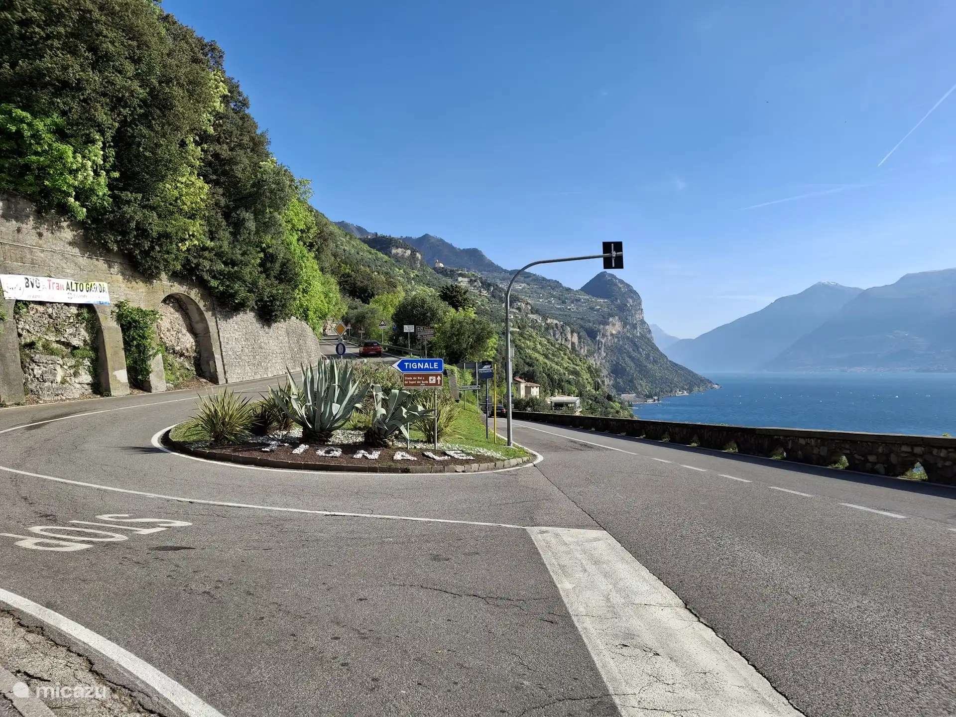 salida a Tignale desde el lago de Garda