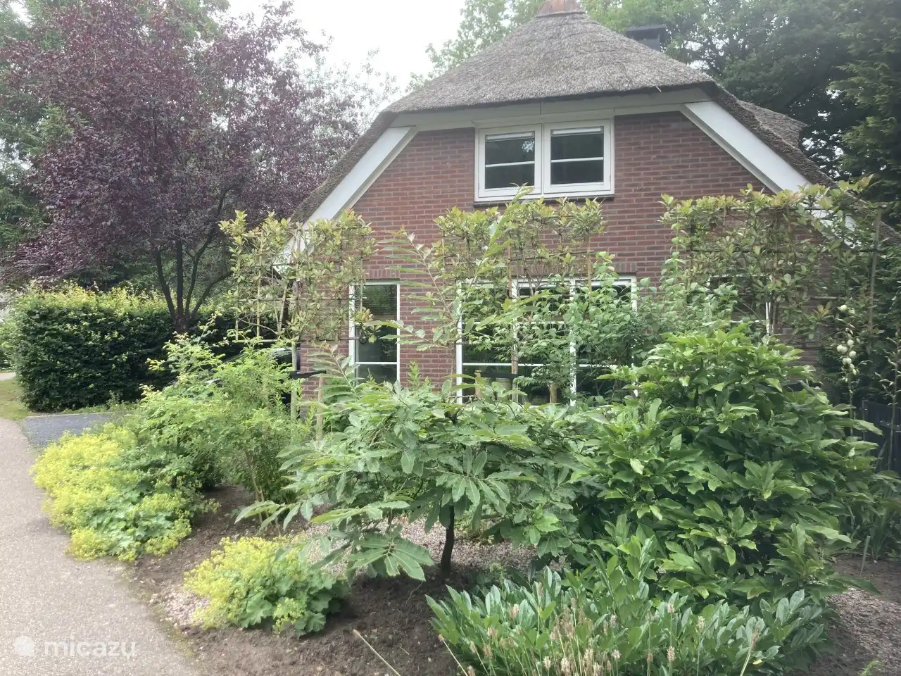 Voorkant van de boerderij