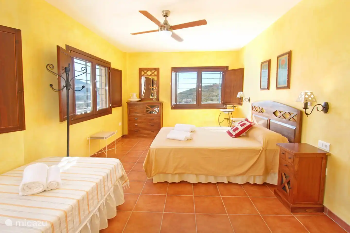 Our large colonial style bedroom with en-suite bathroom.