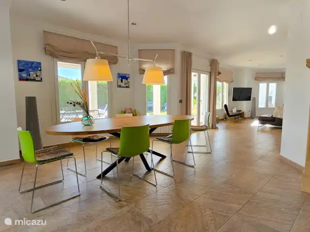 La Quimera Jávea huren in Spanje, Costa Blanca, Jávea - villa Open eetkamer naast de keuken.