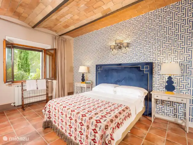 Casa dei Fiore/Montalcino/d’Orcia | Italie, Toscane, Buonconvento - maison mitoyenne Chambre double avec lit double et salle de bain ensuite
