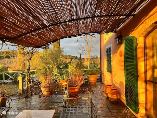 Casa dei Fiore/Montalcino/d’Orcia | Italie, Toscane, Buonconvento - maison mitoyenne Terrasse avec plusieurs places