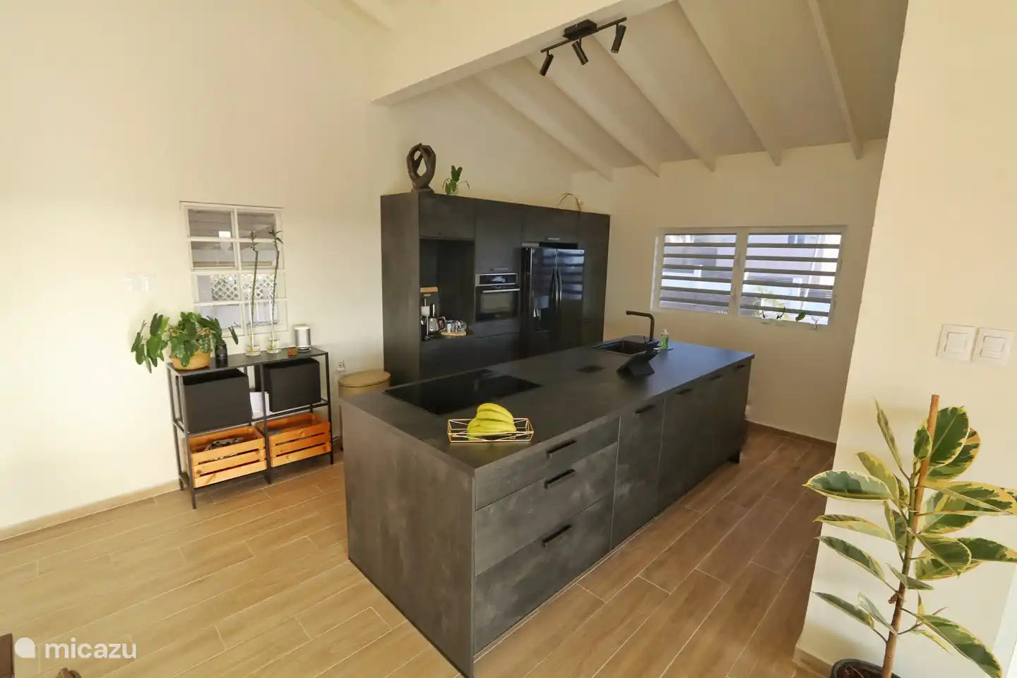 Open kitchen with cooking island
