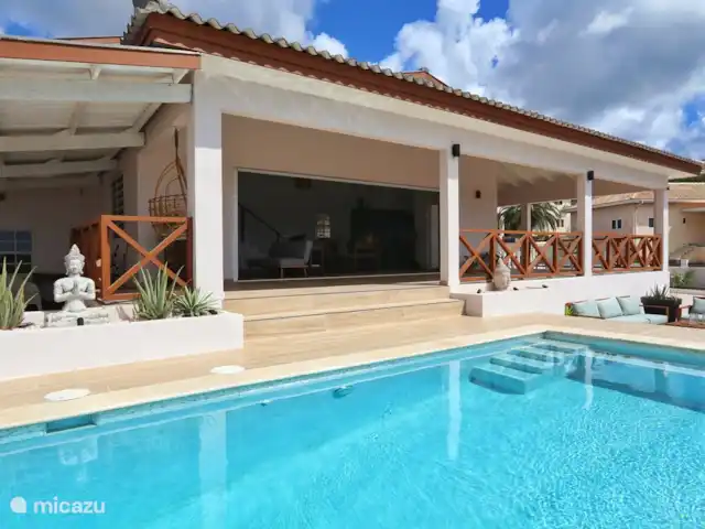 Villa avec vue panoramique | Curaçao, Curaçao-Centre, Bottelier - villa Piscine avec grand porche