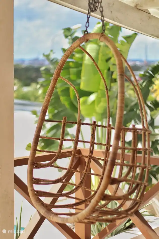 Hammock chair on the porch