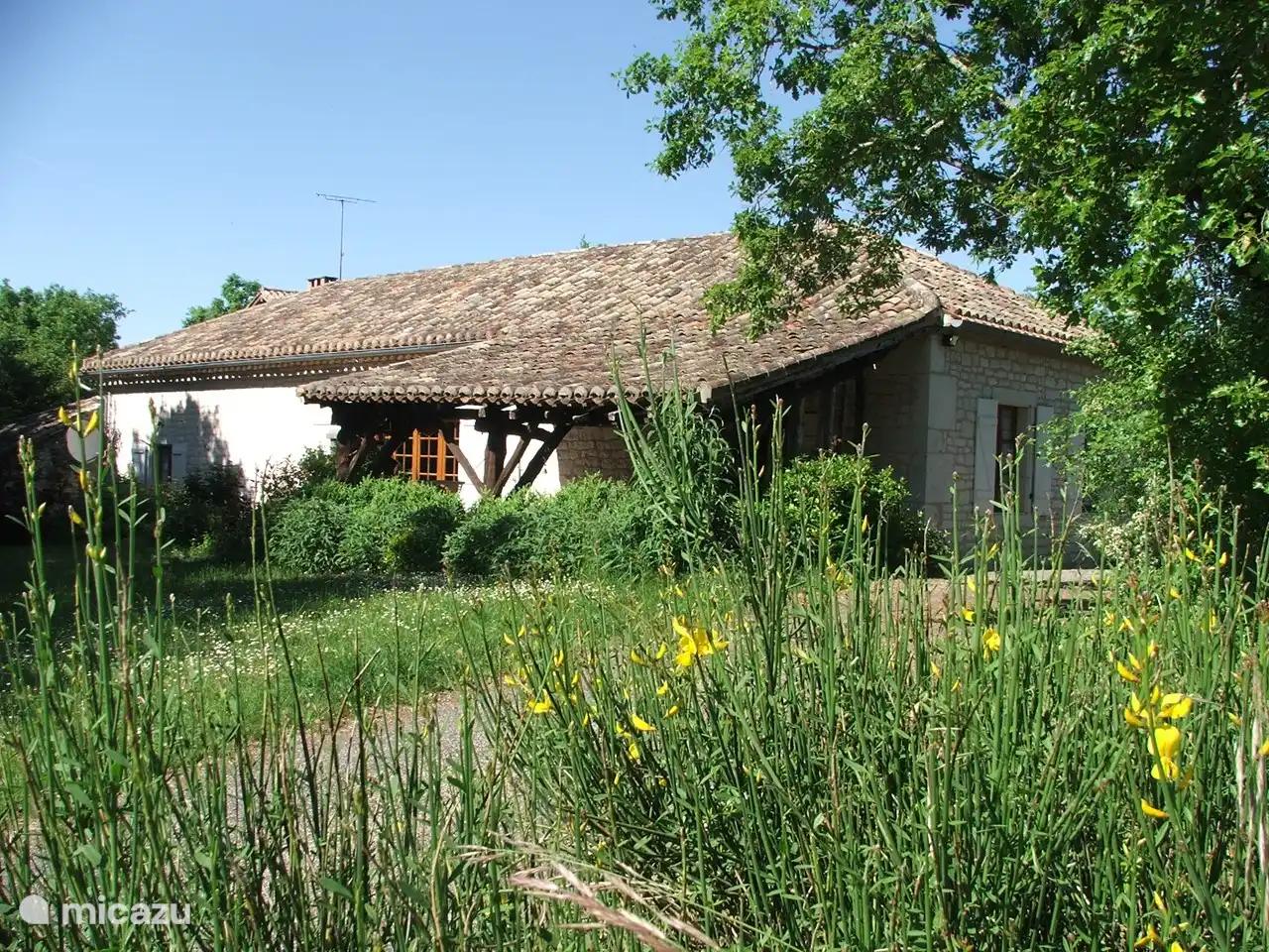 Covered terrace for outdoor dining.