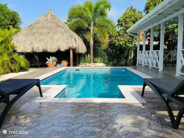 Cas Bunita en Curazao, Bandabou (oeste), Fontein - villa Alberca y palapa