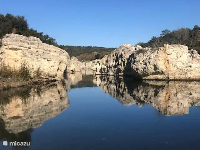 Casa Oliver en Francia, Gard, Cornillon - casa vacacional Las hermosas y únicas cascadas 'Cascades de Sautadet' a solo 8 km