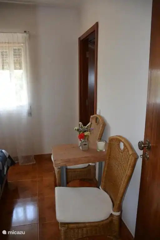 Sitting area in the bedroom